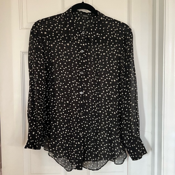 Theory Button Down Blouse - Picture 1 of 6